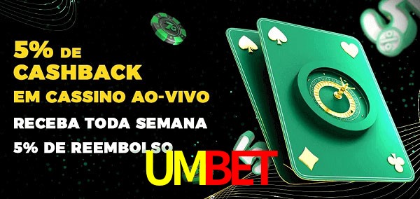Promoções do cassino ao Vivo UMBET